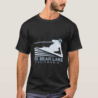Retro Ski Big Beer Lake Ca Illustratie Vintage SN T-shirt