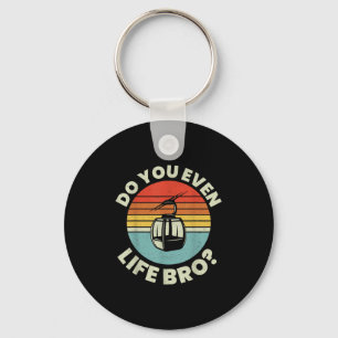 Retro  Ski Do You Even Lift Bro_ _2 Sleutelhanger