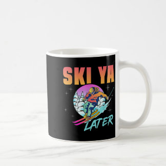 Retro Ski jaren 90 jaren 80 Skioutfit Ski Ya Later Koffiemok