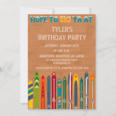 Retro Ski Lodge Any Occasion Custom Party Kaart (Voorkant)