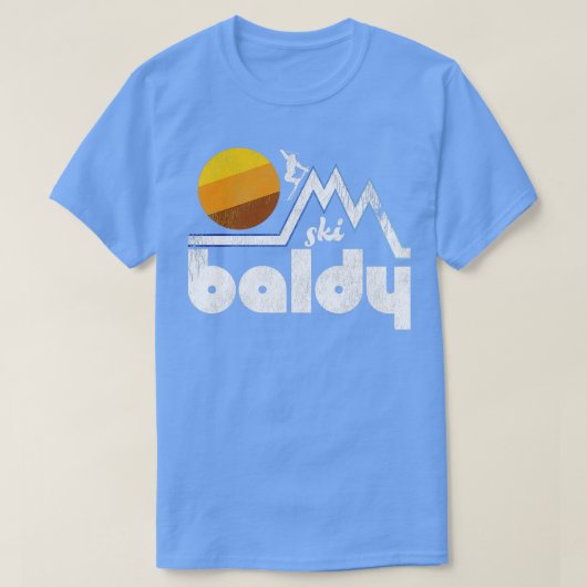 Retro Ski Mt Baldy T-shirt (Design voorkant)