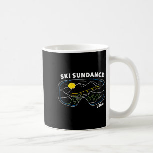 Retro ski Sundance Utah skioord ski snowboarden Koffiemok