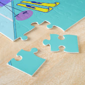 Retro Ski Vacances Jigsaw Puzzle (Côté)