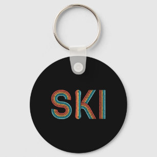 Retro Ski Vintage jaren 80 jaren 90 Winter Sport S Sleutelhanger