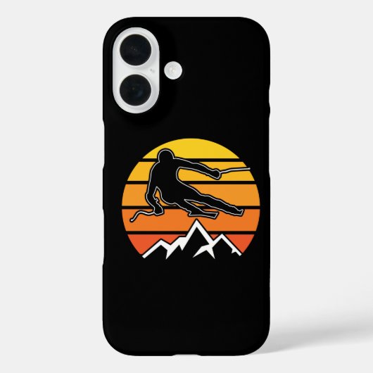 Retro Skiën Case-Mate iPhone Case (Achterkant)