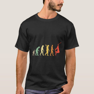 Retro skievolutie voor skiërs skiseizoen  t-shirt