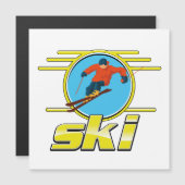 Retro skilogolabel 90's (Voorkant / Achterkant)