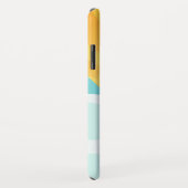 Retro Skiontwerp met Sneeuwlandschap Case-Mate iPhone Case (Achterkant/rechts)