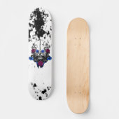 Retro Skull King Custom Pro Trick Board Skateboard (Voorkant)