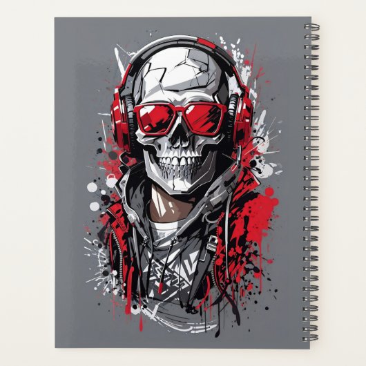 Retro Skull Planner (Achterkant)