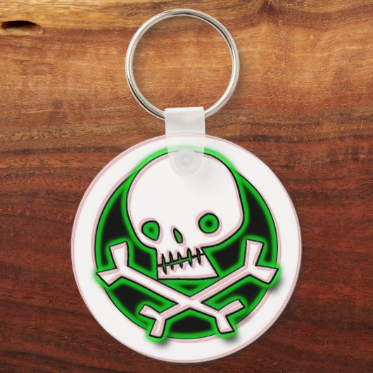 RETRO SKULL SLEUTELHANGER (Voorkant)