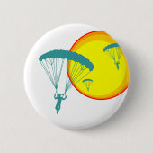 retro sky divers ronde button 5,7 cm (Voorkant)