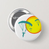 retro sky divers ronde button 5,7 cm (Voorkant /achterkant)