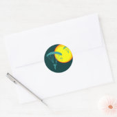 retro sky divers ronde sticker (Envelop)