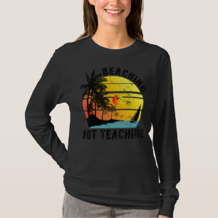 Retro slaan geen leraren toppen t-shirt