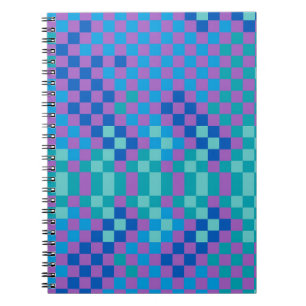 Retro slang checker geruit patroon notitieboek