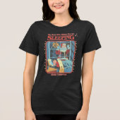 Retro Sleeping Comic Graphic Tee Tri-Blend Shirt (Voorkant)