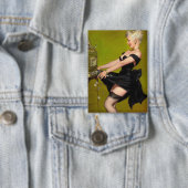  Retro Slot Machine Casino Win Pinup Girl Button (Insitu)