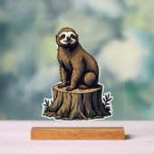 Retro Sloth Engraving Wildlife Shirt (3) (Neutre)