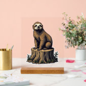 Retro Sloth Engraving Wildlife Shirt (3) (Mariage)