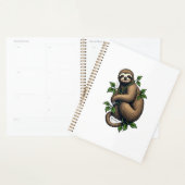 Retro Sloth Line Art Vintage Tee (4) (Devant avec enveloppe)