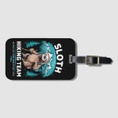 Retro Sloth Wandelteam  cadeau Bagagelabel (Voorkant (horizontaal))