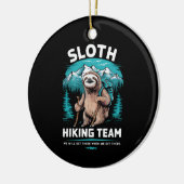 Retro Sloth Wandelteam  cadeau Keramisch Ornament (Links)