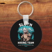 Retro Sloth Wandelteam  cadeau Sleutelhanger (Voorkant)