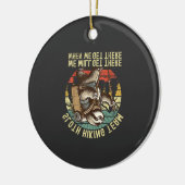 Retro Sloth Wandelteam We komen daar wanneer we aa Keramisch Ornament (Links)