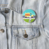 Retro Small Town Milkman Button (In situ)