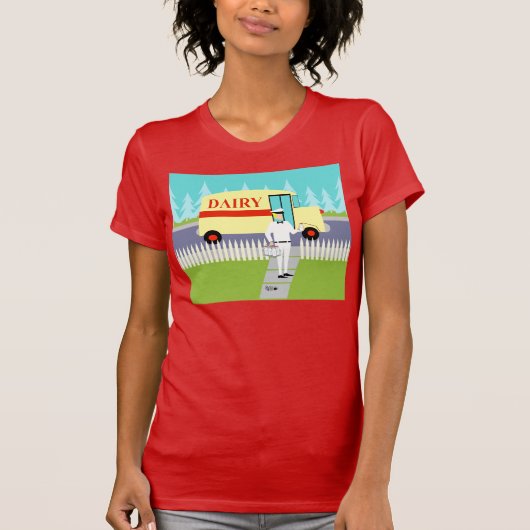 Retro Small Town Milkman T-Shirt (Voorkant)