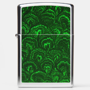 Retro Smaragdgroene Wervelingen