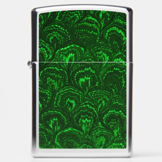 Retro Smaragdgroene Wervelingen (Voorkant)