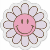 Retro Smile Face Sticker (Voorkant)