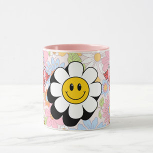 Retro Smile Mok Funny Smiley Gezicht Cool Ontwerp