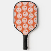 Retro Smile Patroon Aangepaste naam Pickleball Pad Paddle (Achterkant)
