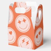 Retro Smile Patroon Favor Box Bedankdoosjes (Geopend)