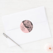 Retro Smile Ronde Sticker (Envelop)