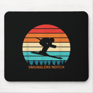 Retro Smugglers Notch Vermont Skiër Retro S Muismat