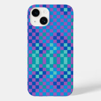 Retro Snake Checker Geruite Patroon