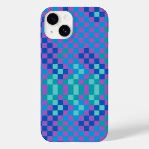 Retro Snake Checker Geruite Patroon Case-Mate iPhone 14 Hoesje