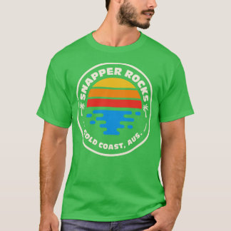 Retro Snapper Rocks Gold Coast Australië  B T-shirt