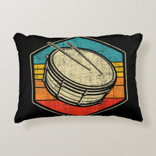 Retro Snare Drum - Marching Band Drumline Accent Kussen