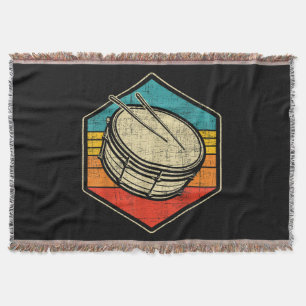 Retro  Snare Drum - Marching Band Drumline Deken