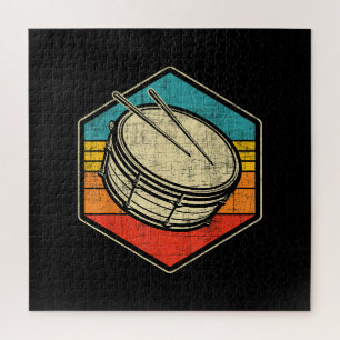 Retro  Snare Drum - Marching Band Drumline Legpuzzel