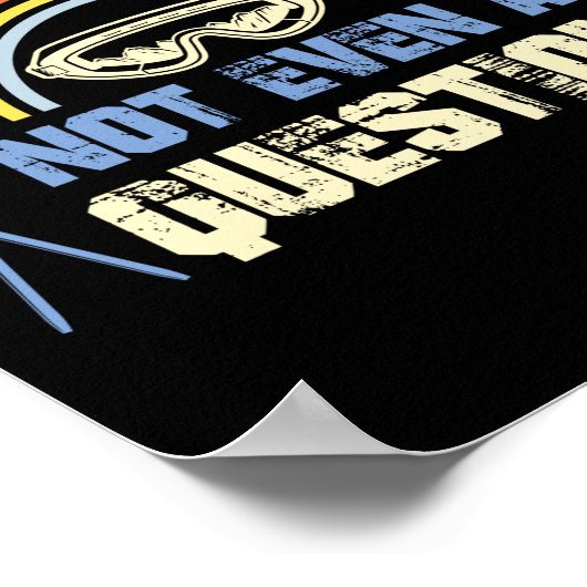 Retro sneeuw 80 s skiën of niet naar ski poster (Hoek)