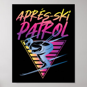 Retro sneeuw 80's Apres Ski Patrol Poster