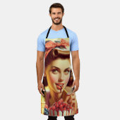 Retro Snoep meisjes Schort (Gedragen)