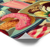 Retro Snoep Pin Up Poster (Hoek)