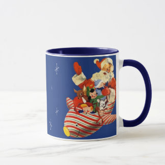 Retro Snoep Rocket Santa Drink Mok